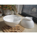 personal printed thickening pure white ceramic footed bowl